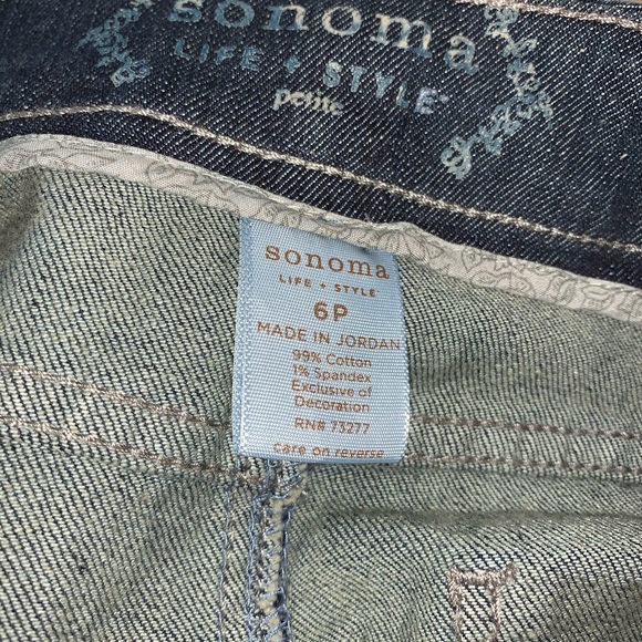 ✅ Sonoma Modern Fit Denim Skirt with Belt 6 Petite - Picture 6 of 7